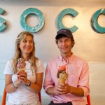 Tanya and Danny Mazursky of SOCO Creamery in the Railroad Street shop.